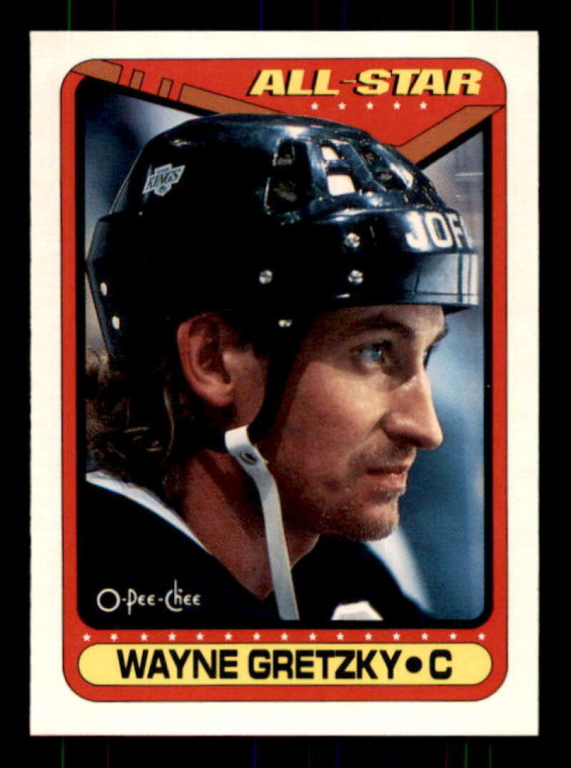 Wayne Gretzky Card 1990-91 O-Pee-Chee All-Star #199 Image 1