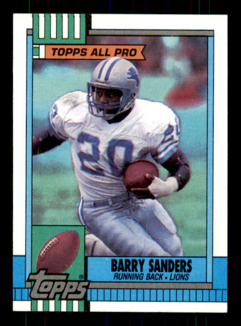 Barry Sanders Card 1990 Topps All-Pro #352 Image 1