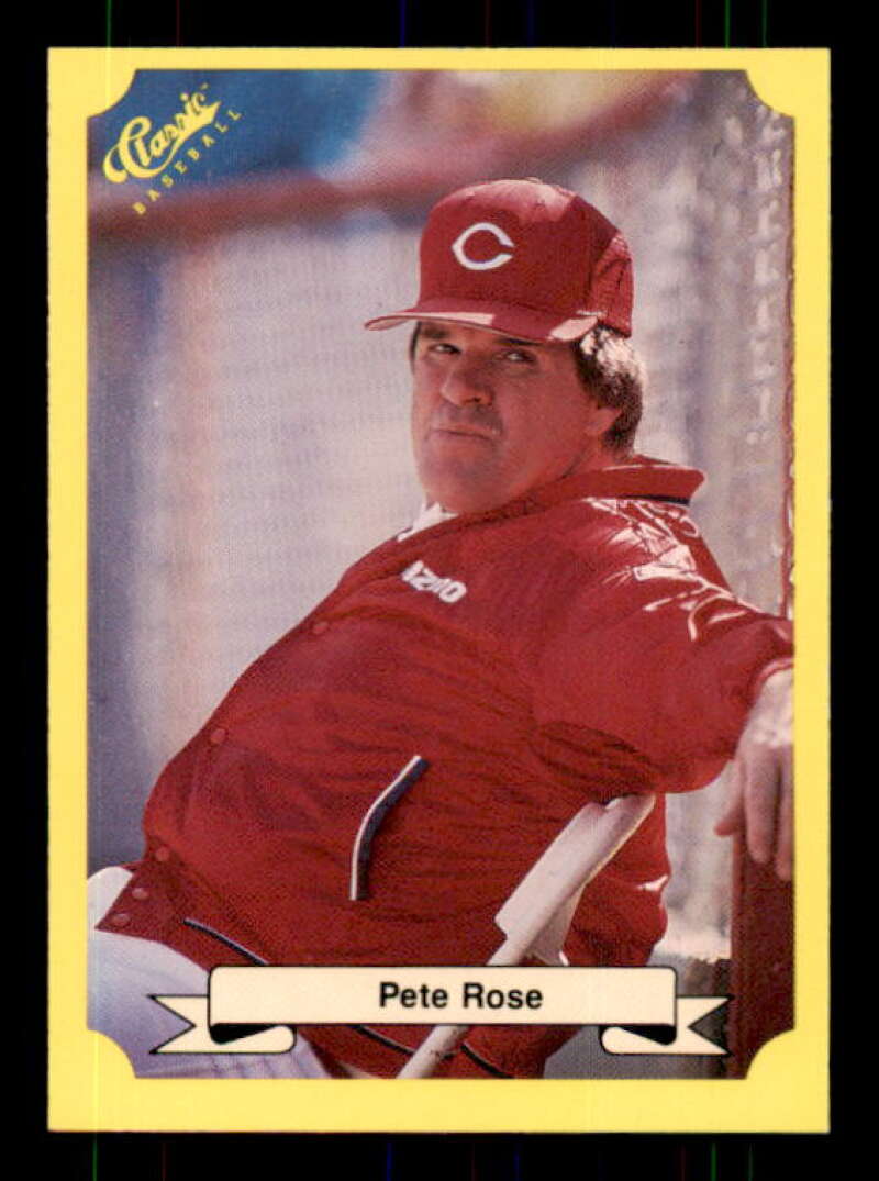 Pete Rose Card 1987 Classic Update Yellow #103 Image 1