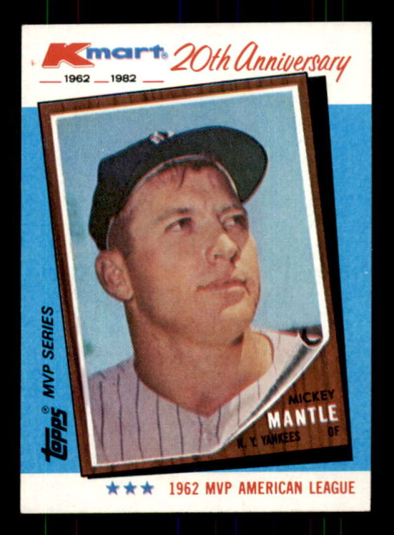 Mickey Mantle Card 1982 K-Mart #1 Image 1