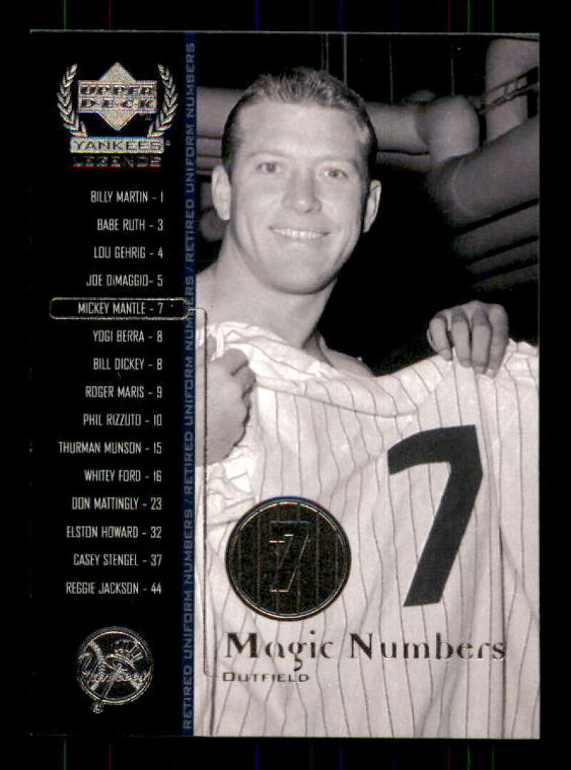 Mickey Mantle Card 2000 Upper Deck Legends #55 Image 1