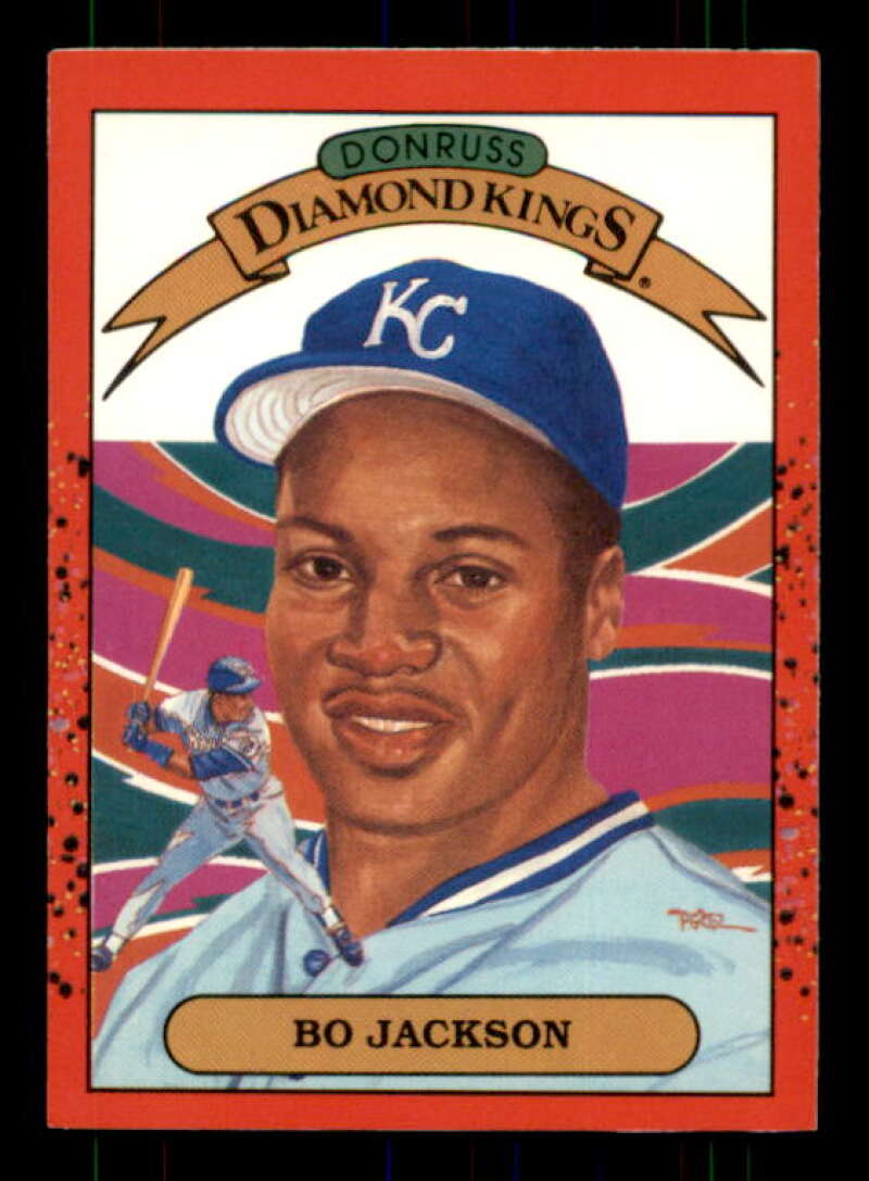 Bo Jackson Card 1990 Donruss Diamond Kings #1 Image 1