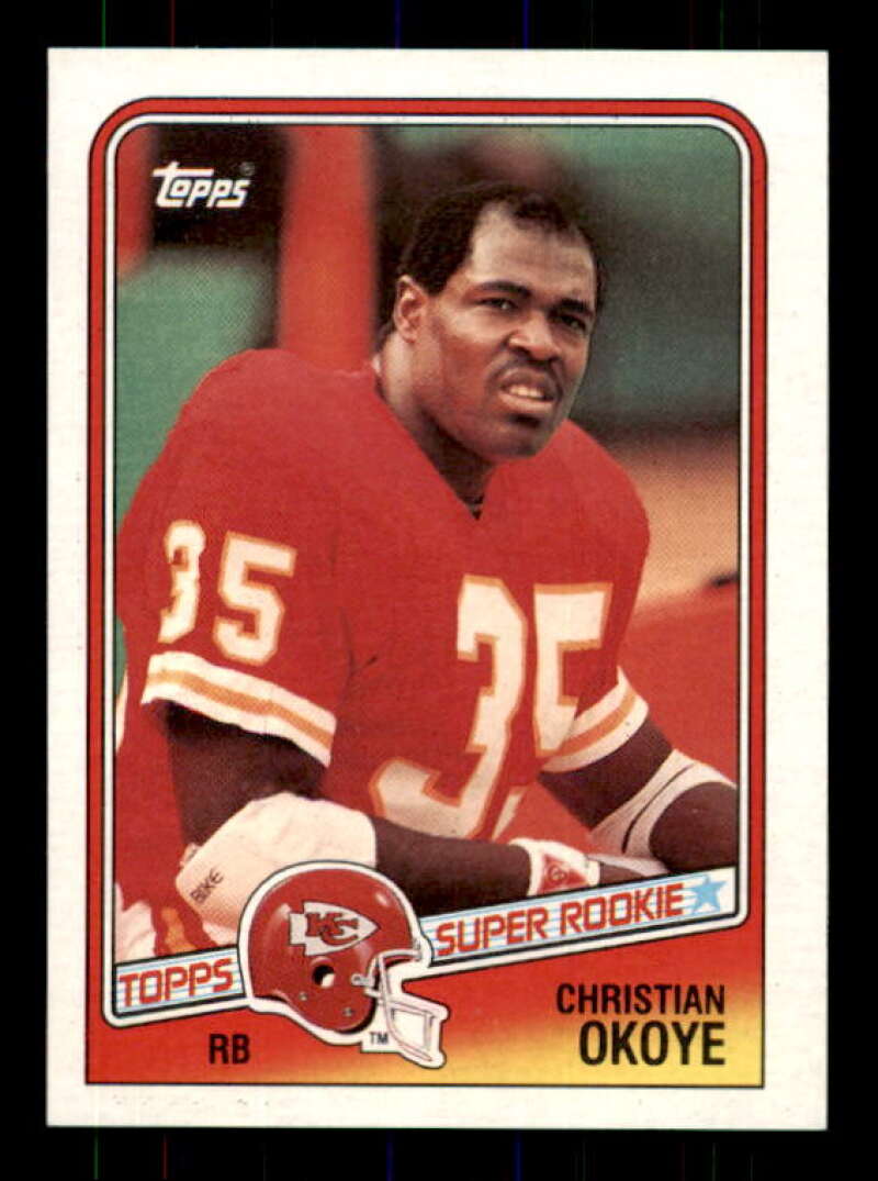 Christian Okoye Rookie Card 1988 Topps #363 Image 1