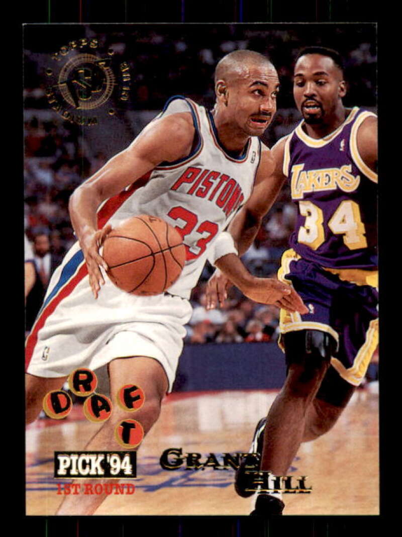 Grant Hill Rookie Card 1994-95 Stadium Club #195 Image 1