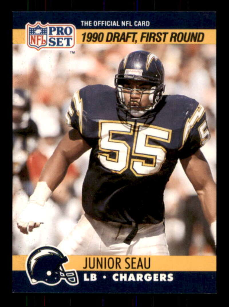 Junior Seau Rookie Card 1990 Pro Set #673 Image 1