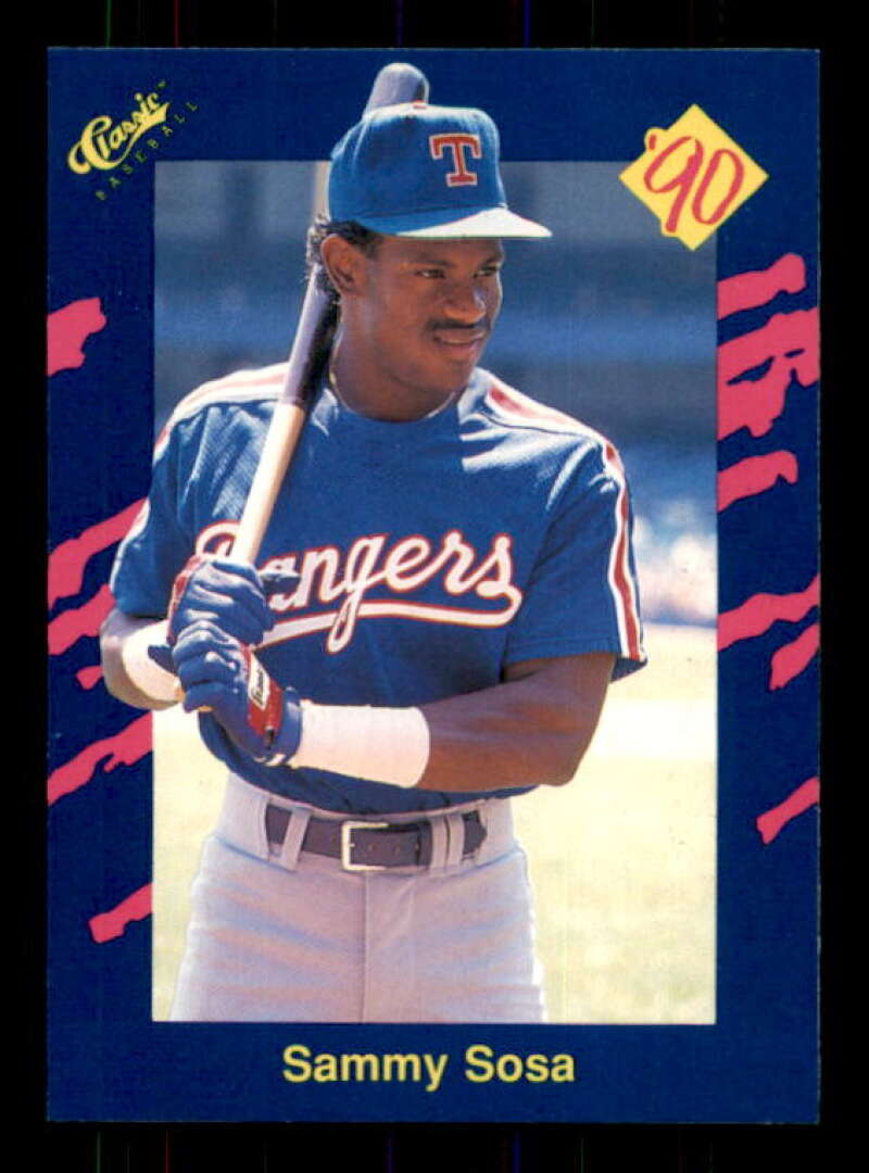 Sammy Sosa Rookie Card 1990 Classic Blue #140 Image 1