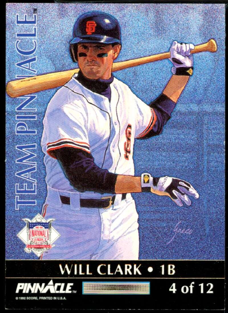 F.Thomas/W.Clark Card 1992 Pinnacle Team Pinnacle #4 Image 1