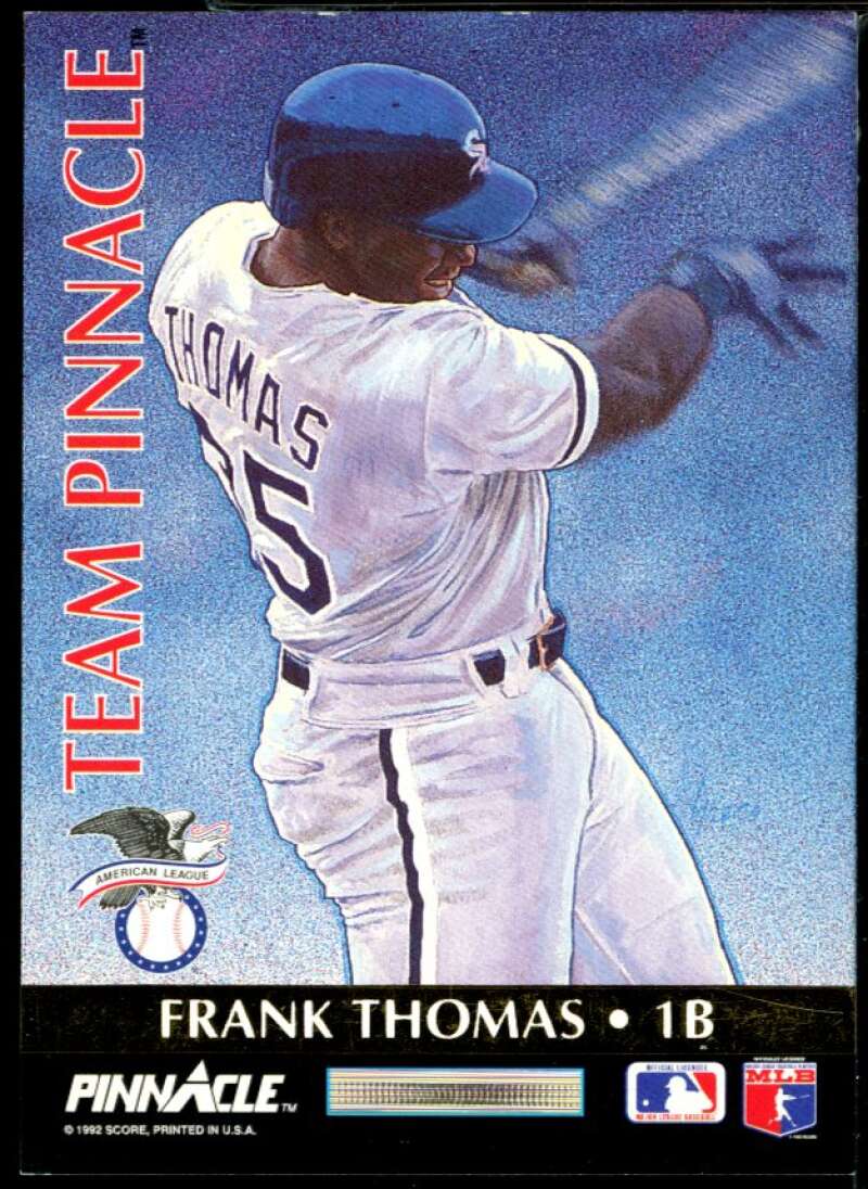 F.Thomas/W.Clark Card 1992 Pinnacle Team Pinnacle #4 Image 2