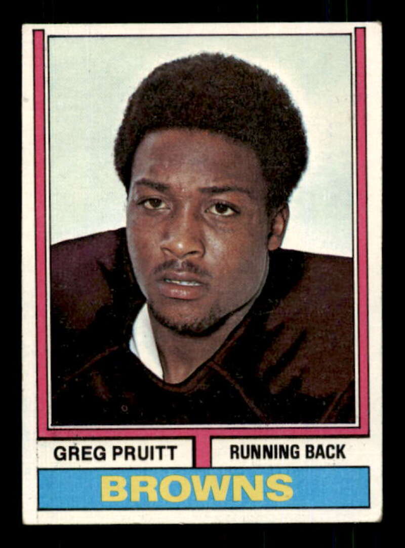 Greg Pruitt Rookie Card 1974 Topps #110 Image 1