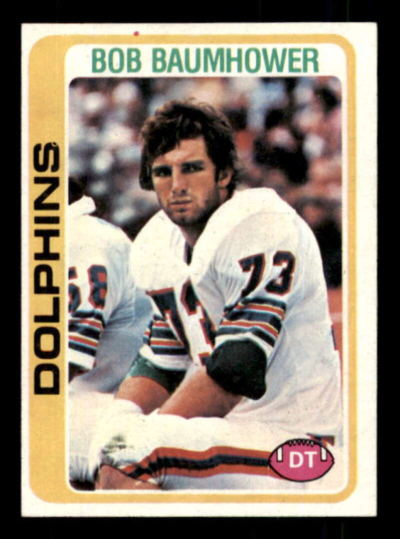 Bob Baumhower Rookie Card 1978 Topps #466 Image 1