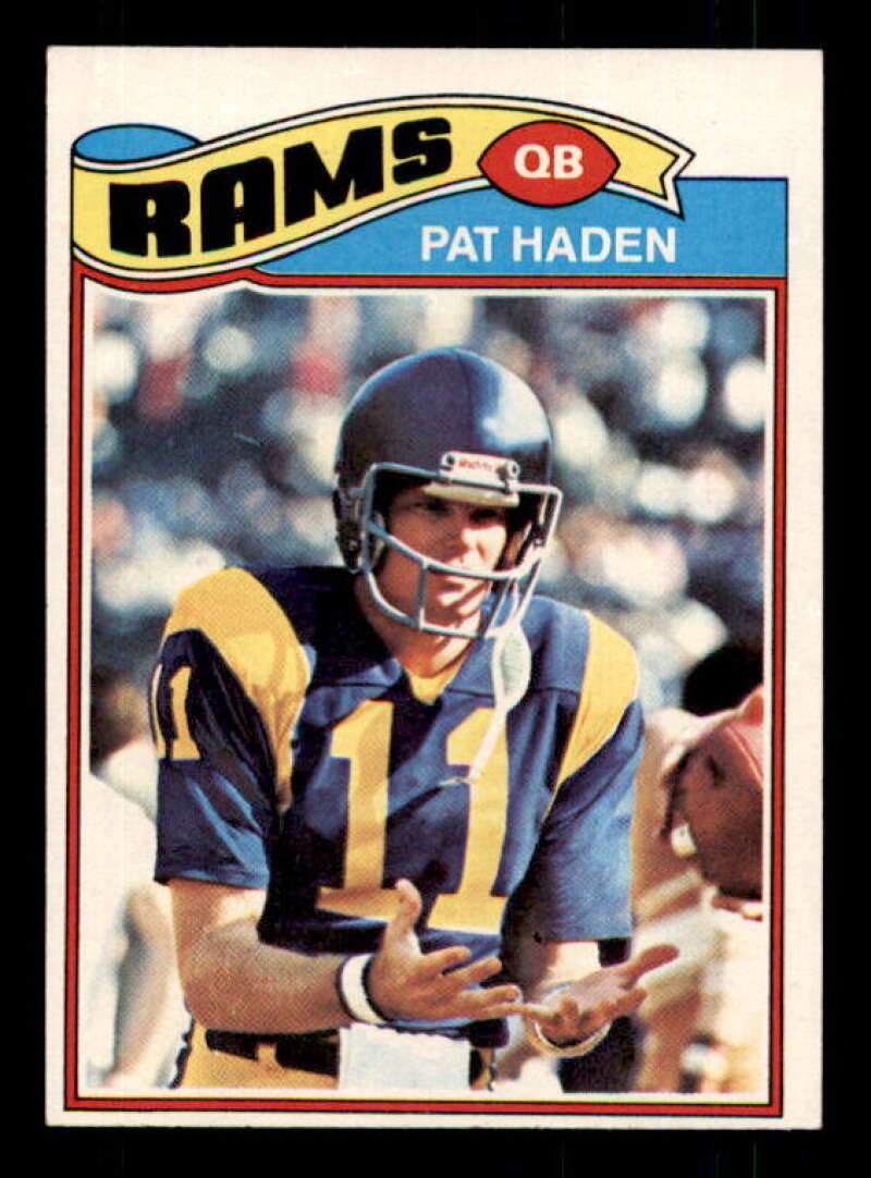 Pat Haden Rookie Card 1977 Topps #18 Image 1