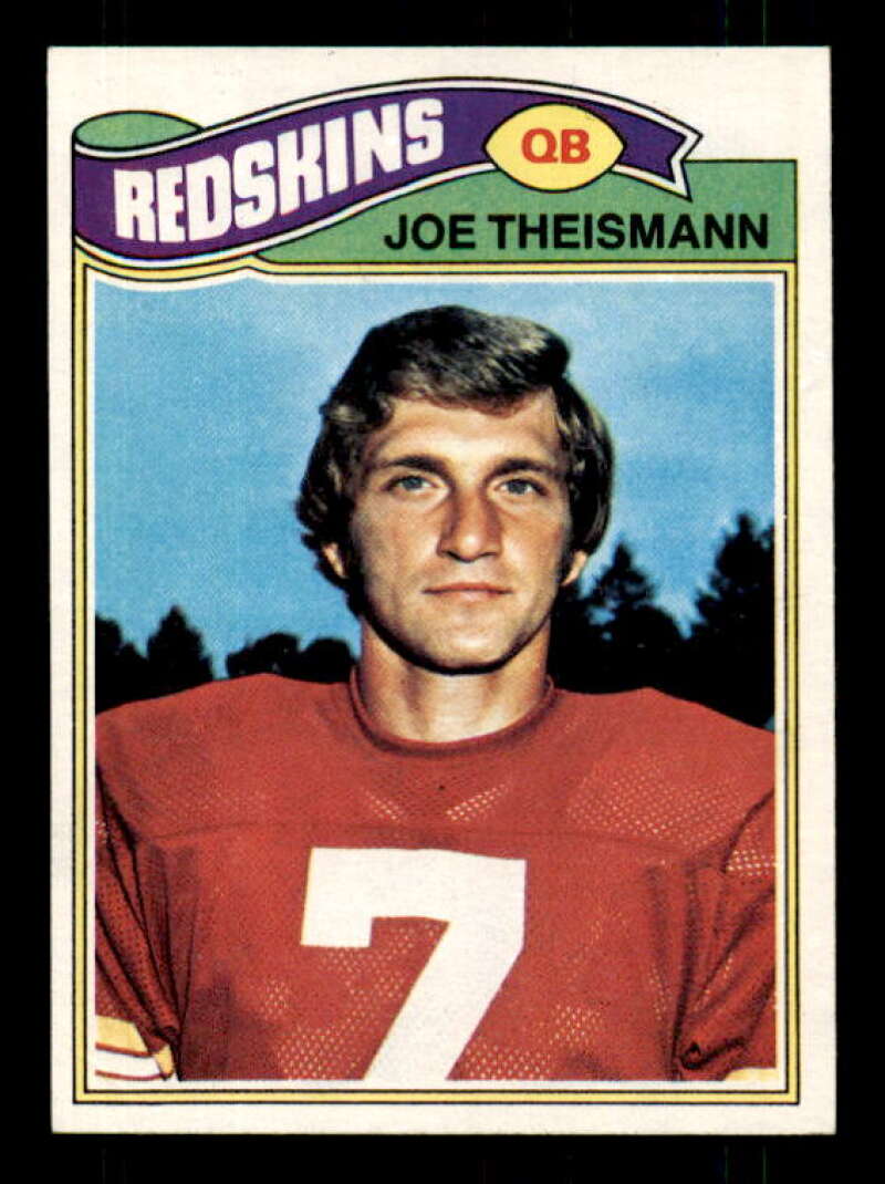 Joe Theismann Card 1977 Topps #74 Image 1