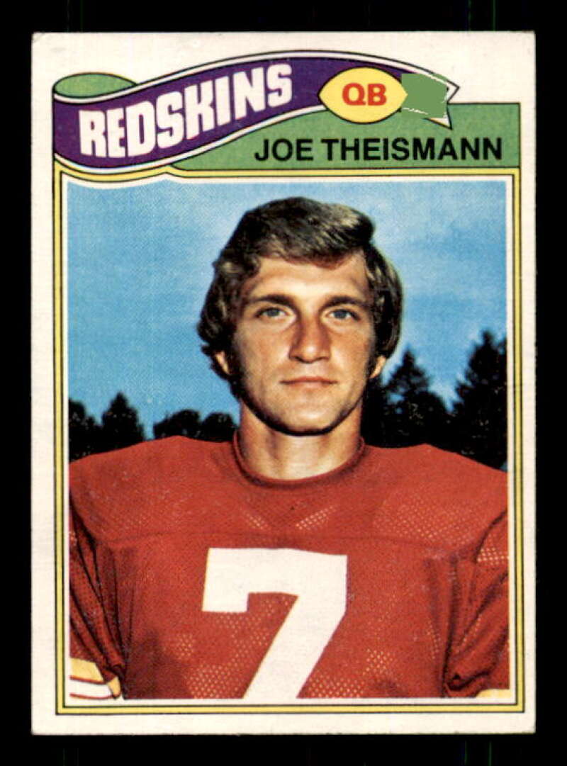 Joe Theismann Card 1977 Topps #74 Image 1