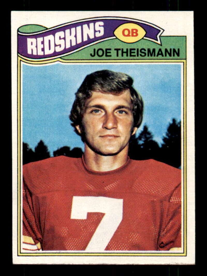 Joe Theismann Card 1977 Topps #74 Image 1