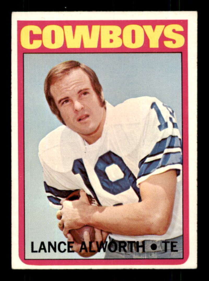 Lance Alworth UER/(Front TE, back WR) Card 1972 Topps #248 Image 1