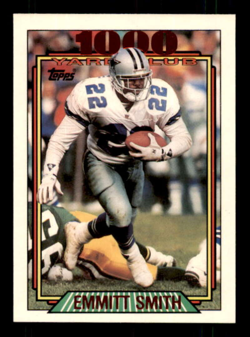 Emmitt Smith Card 1992 Topps 1000 Yard Club #1 Image 1