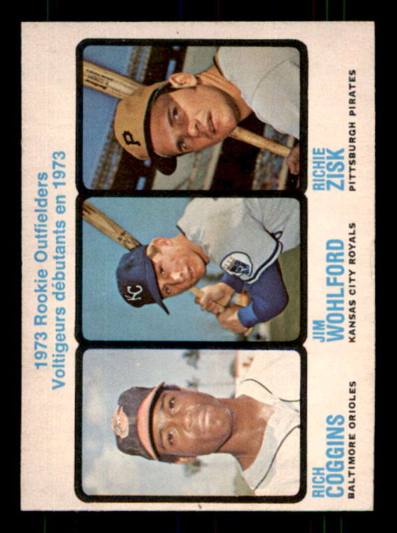 Rookie Outfielders/Rich Coggins RC/Jim Wohlford RC/Richie Zisk 1973 OPC #611 Image 1