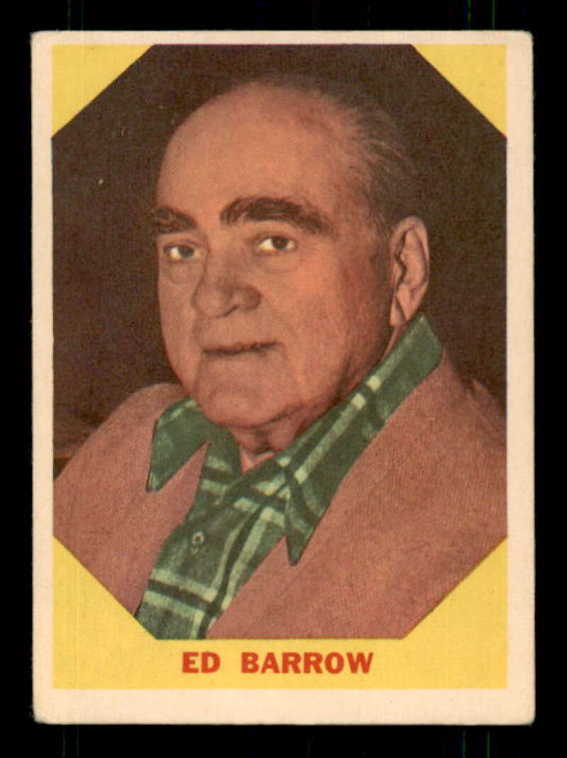 Ed Barrow Card 1960 Fleer #23 Image 1