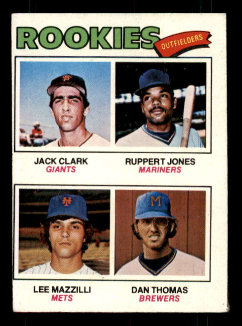 Rookie Outfielders/Jack Clark /Ruppert Jones / Mazzilli /Thomas 1977 Topps #488 Image 1