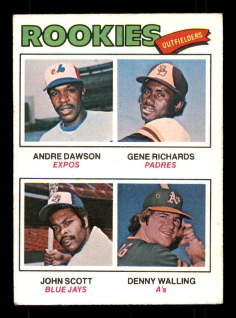 Rookie Outfielders/Andre Dawson/GRichards/John Scott/Walling 1977 Topps #473 Image 1