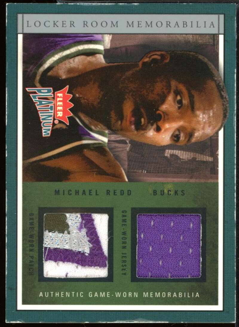 Michael Redd Card 2003-04 Fleer Platinum Locker Room Memorabilia Dual #MR Image 1