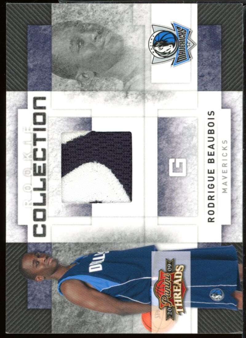 Rodrigue Beaubois Card 2009-10 Panini Threads Rookie Collection Materials #23 Image 1