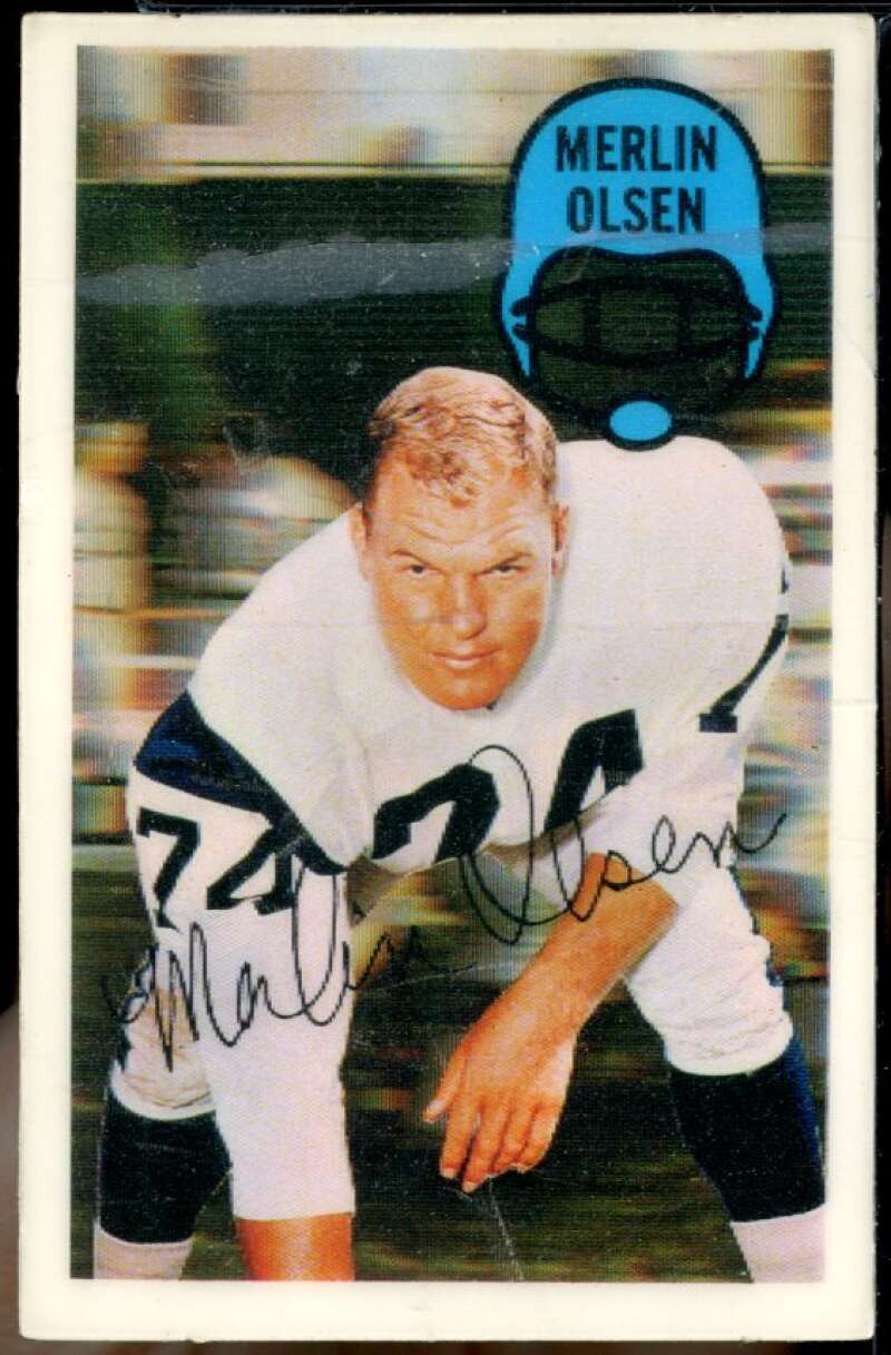 Merlin Olsen Card 1970 Kellogg's #35 Image 1