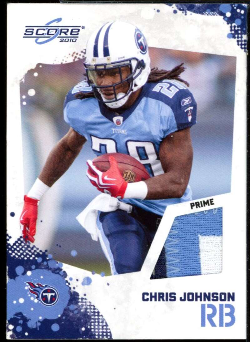 Chris Johnson Card 2010 Score Retail Factory Set Jerseys #10 Image 1