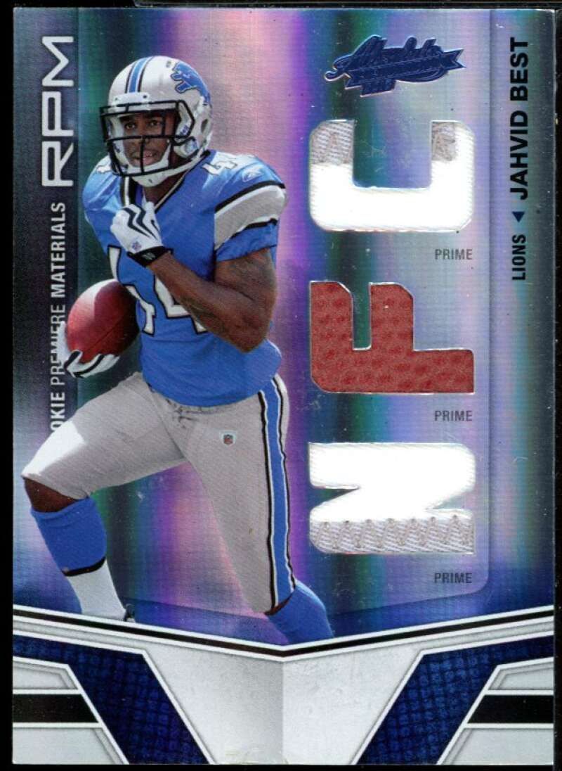 Jahvid Best 2010 Absolute Memorabilia Rookie Materials Spectrum Prime #207 Image 1