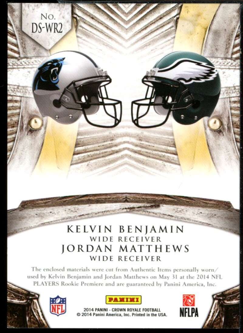 Jordan Matthews/Kelvin Benjamin 2014 Crown Royale Dual Rookie Silhouettes #DSWR2 Image 2