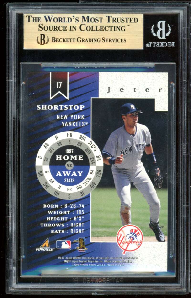 Derek Jeter Card 1998 Zenith Z-Gold #17 BGS 9.5 (9.5 9.5 9.5 9) Image 2