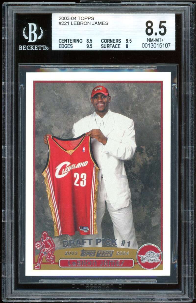 Lebron James Rookie Card 2003-04 Topps #221 BGS 8.5 (8.5 9.5 9.5 8) Image 1