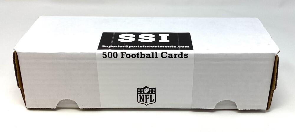 Superior Sports Investments HUGE LOT: 500 NFL Football Cards in a Gift Box w/ Cards from 90s to Current Image 2