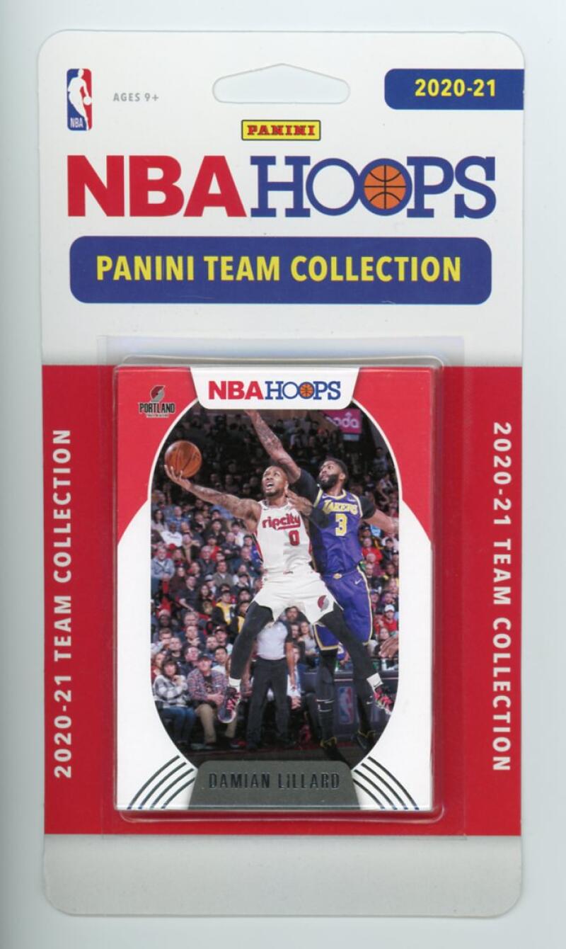 2020-21 Panini NBA Hoops Portland Trail Blazers Basketball Team Set  Image 1