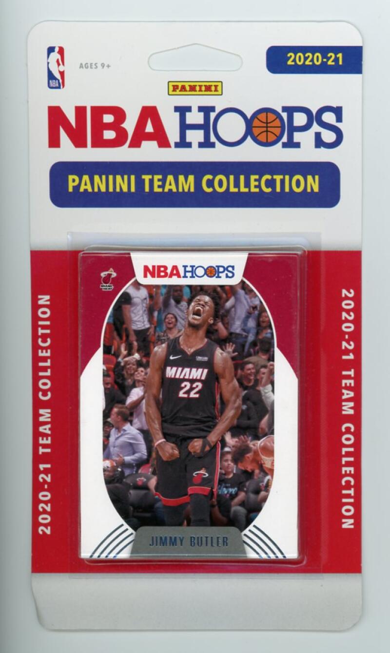 2020-21 Panini NBA Hoops Miami Heat Basketball Team Set  Image 1