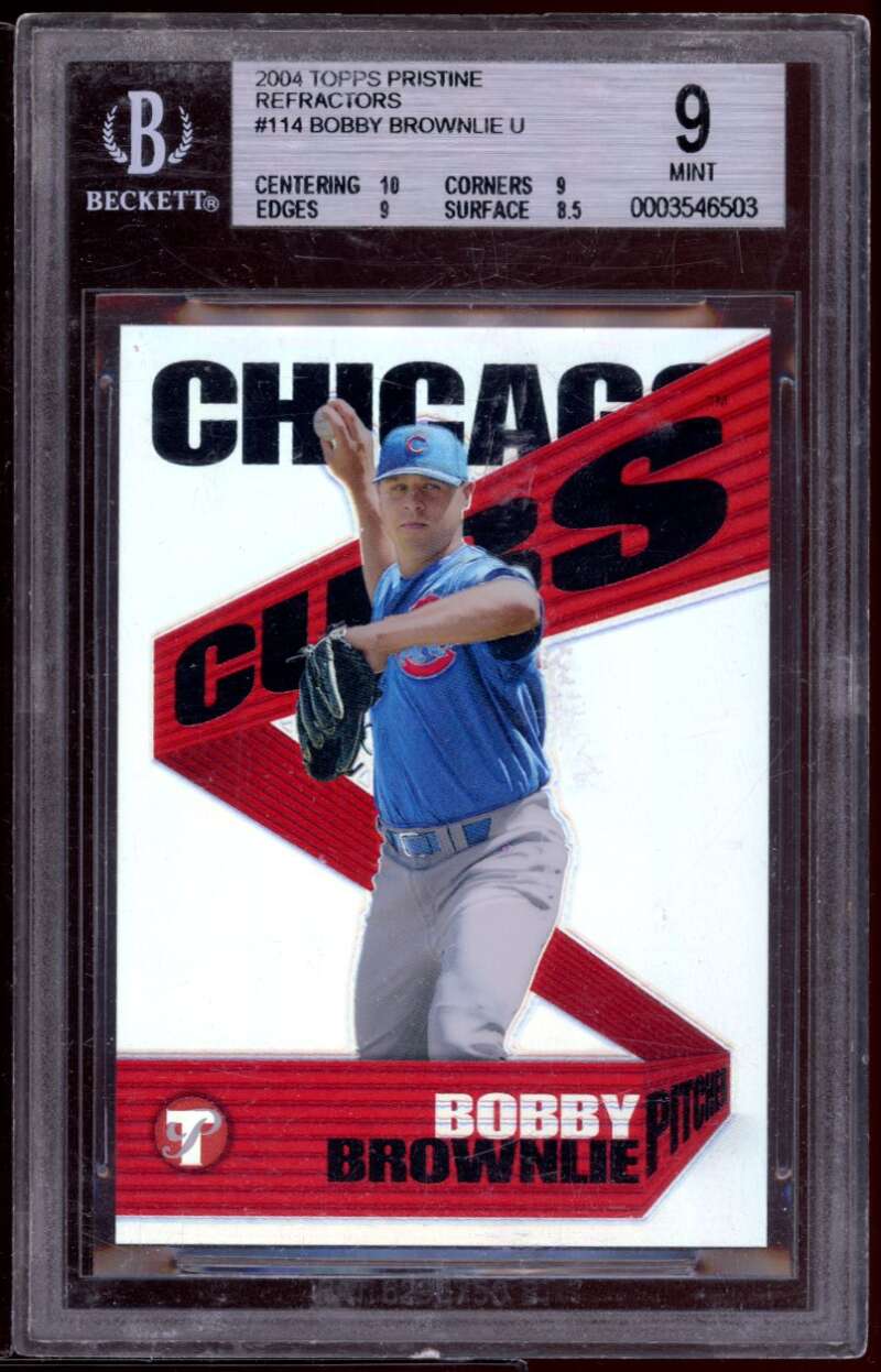 Bobbie Brownlie Rookie 2004 Topps Pristine Refractors #114 BGS 9 (10 9 9 8.5) Image 1