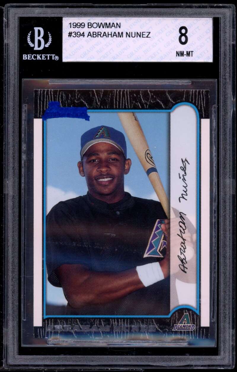 Abraham Nunez Rookie Card 1999 Bowman #394 BGS 8 (9 8 8 8.5) Image 1