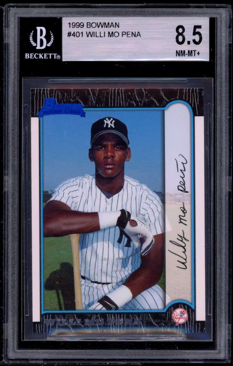 Willi Mo Pena Rookie Card 1999 Bowman #401 BGS 8.5 (9 9 8 9) Image 1