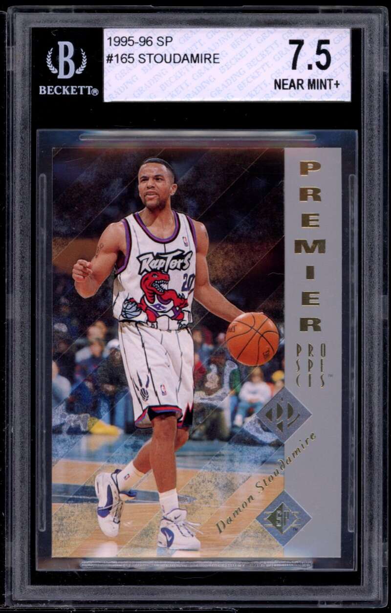 Damon Stoudamire Rookie Card 1995-96 SP #165 BGS 7.5 (10 7 8 8.5) Image 1