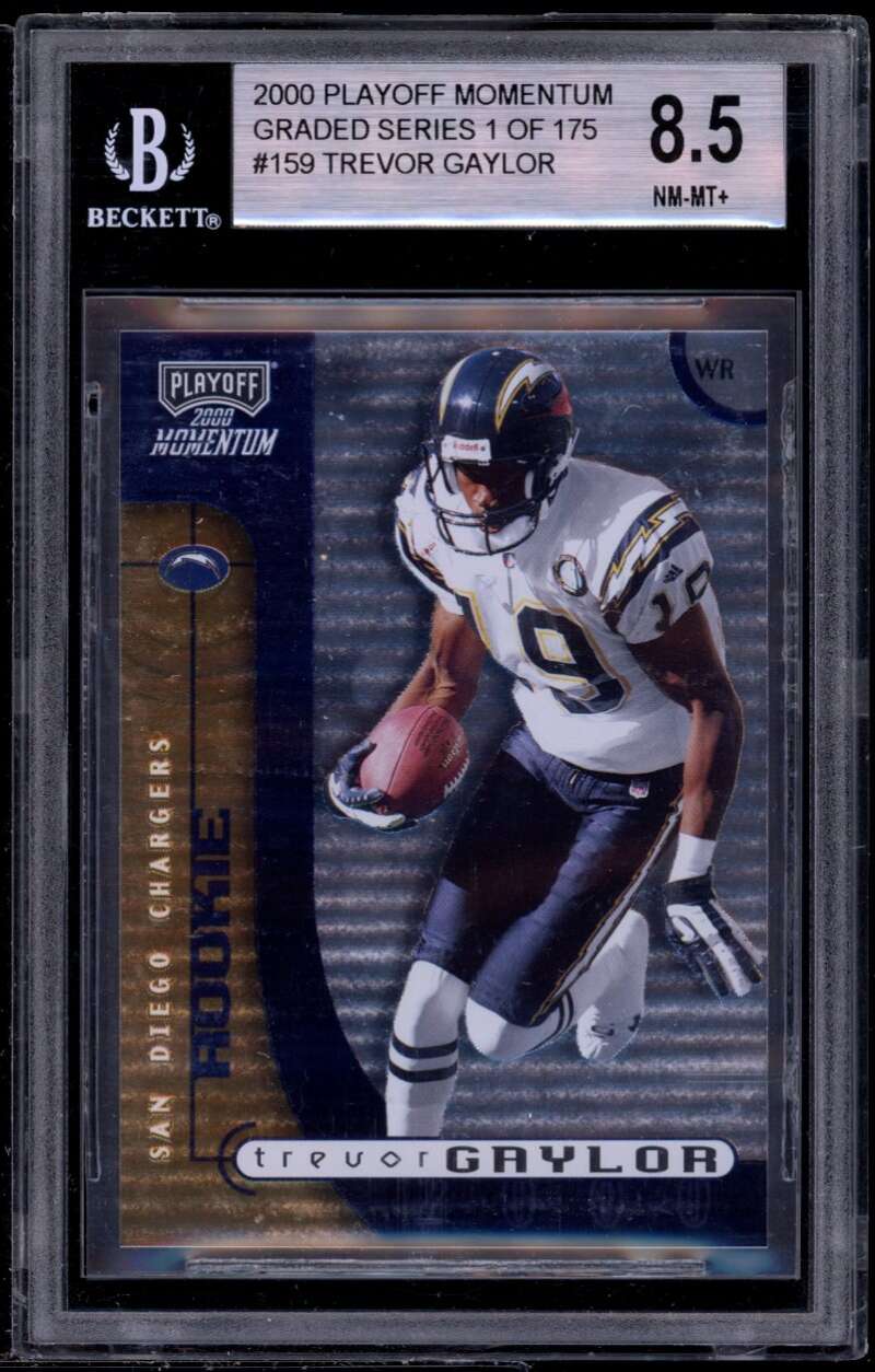 Trevor Gaylor Rookie 2000 Playoff Momentum Graded #159 BGS 8.5 (9.5 8.5 9 8.5) Image 1