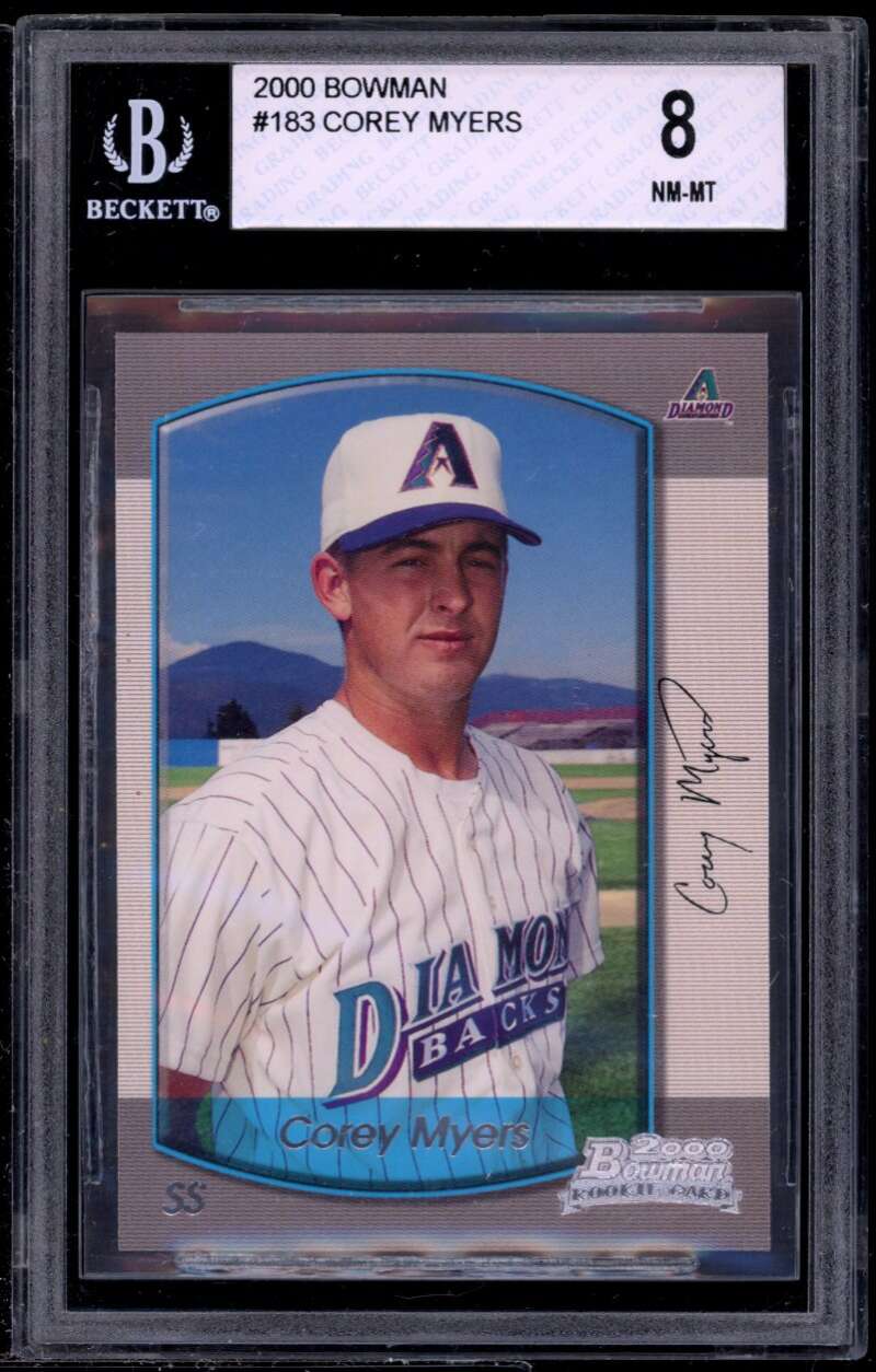 Corey Myers Rookie Card 2000 Bowman #183 BGS 8 (9 7.5 8.5 9) Image 1