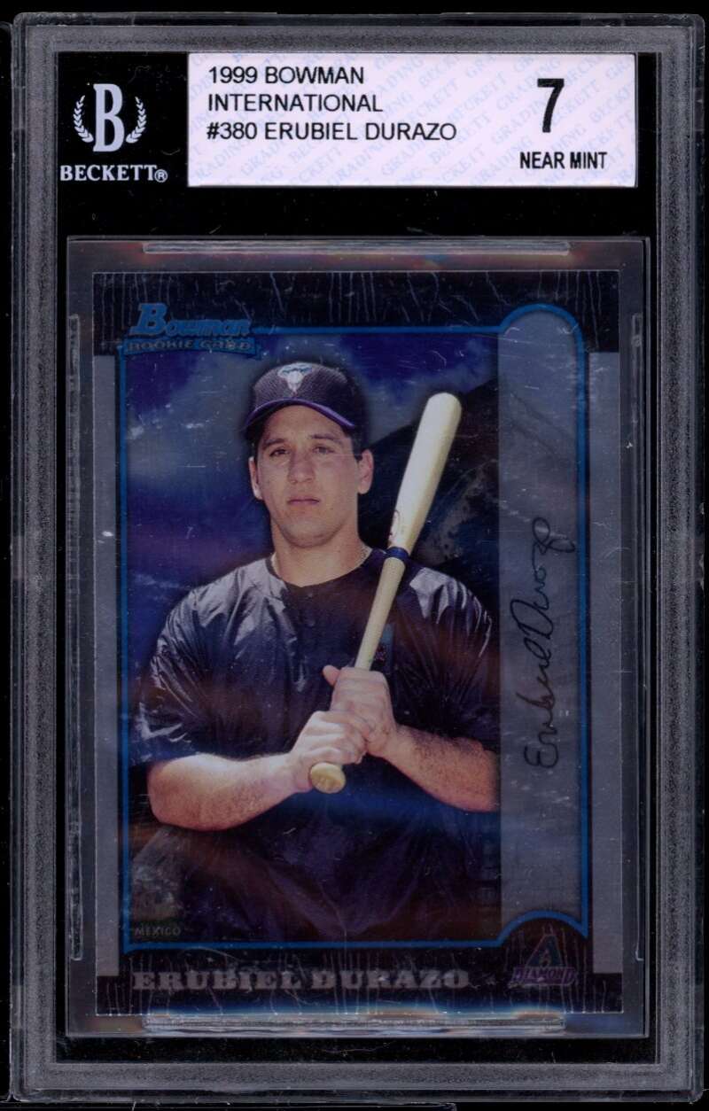 Erubiel Durazo Rookie Card 1999 Bowman International #380 BGS 7 (8.5 6.5 9 9) Image 1