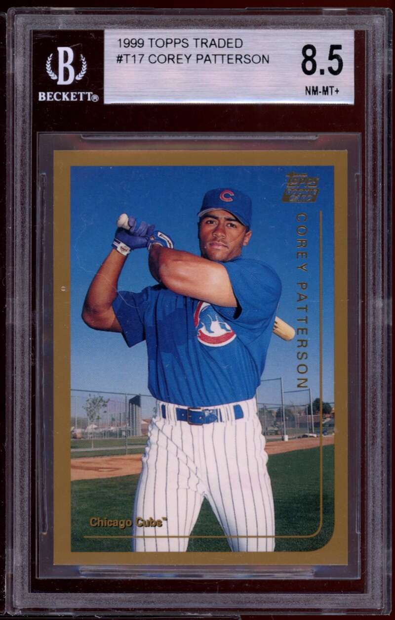 Correy Patterson Rookie Card 1999 Topps Traded #t17 BGS 8.5 (9 8.5 8.5 8) Image 1