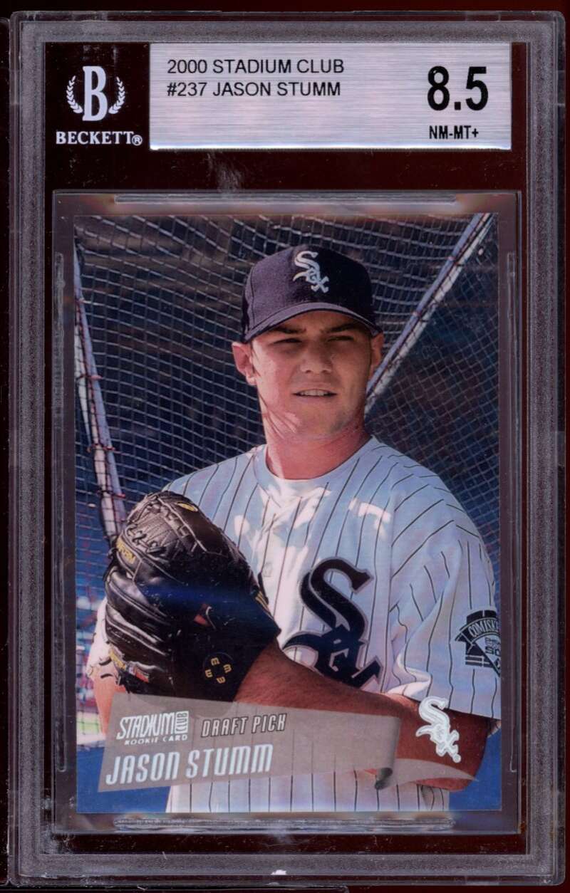 Jason Stumm Rookie Card 2000 Stadium Club #237 BGS 8.5 (9.5 8.5 8.5 9) Image 1