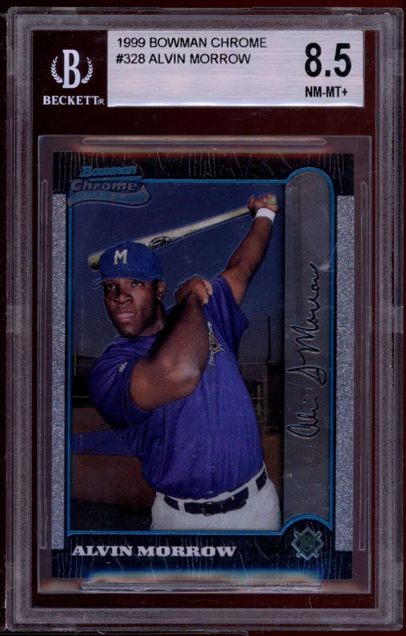 Alvin Morrow Rookie Card 1999 Bowman Chrome #328 BGS 8.5 (8 9.5 9 9) Image 1