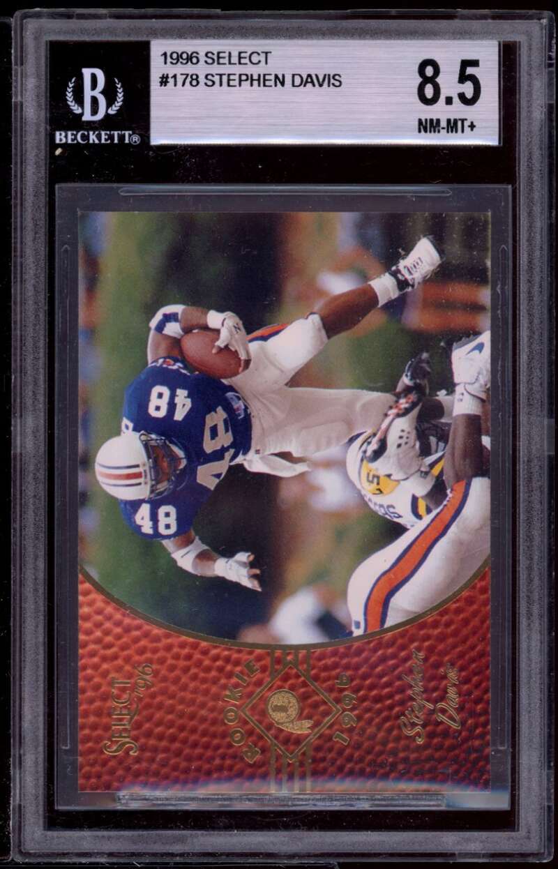 Stephen Davis Rookie Card 1996 Select #178 BGS 8.5 (9.5 8 8.5 8.5) Image 1