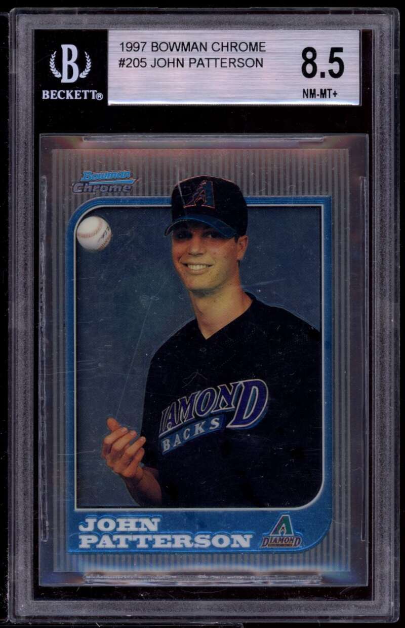 John Patterson Rookie Card 1997 Bowman Chrome #205 BGS 8.5 (9 9 9 8) Image 1