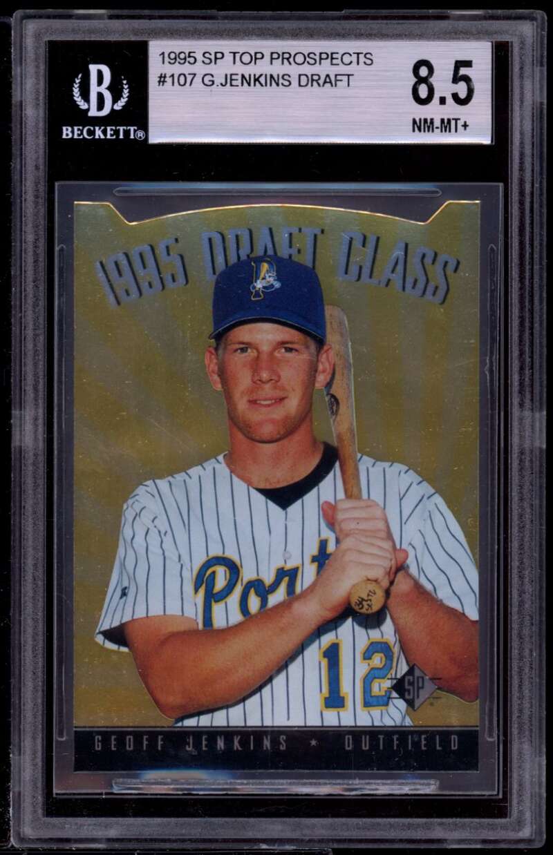 Geoff Jenkins 1995 SP Top Prospects #107 BGS 8.5 (10 9 8.5 8.5) Image 1