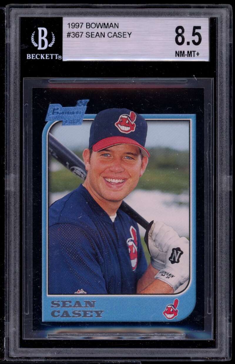 Sean Casey Rookie Card 1997 Bowman #367 BGS 8.5 (9 8 8.5 9) Image 1