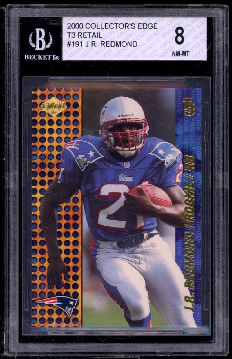 J.R. Redmond Rookie Card 2000 Collector's Edge #191 BGS 8 (9.5 8 8 9) Image 1